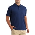 thumbnail image 4 of CAMISETAS POLO PARA HOMBRE CHIC INSPIRADOR DE MANGA CORTA LIGERAS DE AJUSTE REGULAR PARA NEGOCIOS CASUALES CAMISETA DE GOLF S AZUL OSCURO, 4 of 6