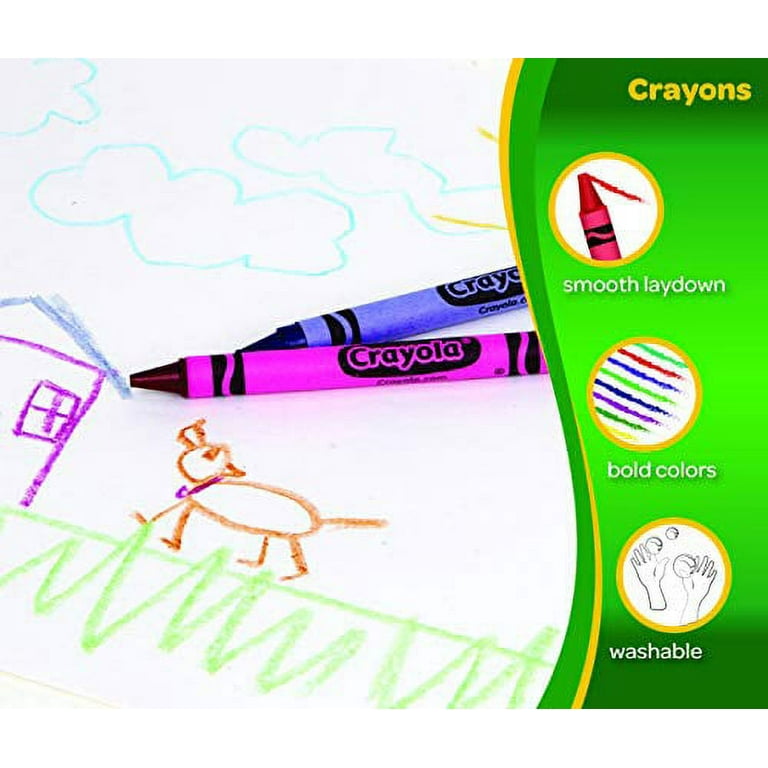 Crayola Ultimate Crayon Box Collection (152ct), Bulk Kids Crayon Caddy, Classic & Glitter Crayons, Art Supplies for Classrooms