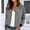 Gray, variant on Women's Faux Suede Jackets Long Sleeve Zip Up Motorcycle Outwear Lightweight Ribbed Contrast Jacket with Pocket
