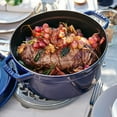 thumbnail image 6 of Staub Cast Iron 7-qt Round Cocotte - Dark Blue, 6 of 12