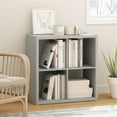thumbnail image 6 of Pemberly Row Open Back Decorative Cube Storage Organizer in 4-Cube Light Gray, 6 of 6