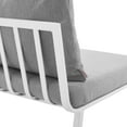 thumbnail image 5 of Modway Riverside Outdoor Patio Aluminum Armless Chair in White/Gray, 5 of 6