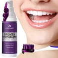 thumbnail image 1 of HOARBOEG Fresh Breath Long Lasting Odor Yellow Stain Removal Whitening Violet Toothpaste, 1 of 6