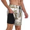 thumbnail image 3 of Goofa Olive Picking Printed Men's Swim Trunks Board Shorts Quick Dry Mens Swimming Trunks with Compression Liner,Breathable Fit Hawaii Beach Shorts-XX-Large, 3 of 9