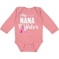 thumbnail image 3 of Inktastic Breast Cancer Awareness My Nana is a Fighter Boys or Girls Long Sleeve Baby Bodysuit, 3 of 5