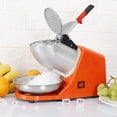 thumbnail image 5 of Ice Crushers Machine Electric Snow Cone Maker Stainless Steel Shaved Ice Machine 145lbs Per Hour (Orange), 5 of 5