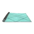 thumbnail image 2 of Ahgly Company Indoor Rectangle Solid Light Blue Modern Area Rugs, 7' x 9', 2 of 4