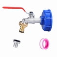 thumbnail image 1 of Robinet avec Adaptateur de Robinet pour Réservoir IBC Robinet en Alliage de 1/2 Po, 1 of 5