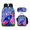 thumbnail image 1 of Mochila Disney Stitch de 3 piezas para escuela primaria y secundaria, bolsa de almuerzo, bolsa de lápices, suministros escolares impermeables, 1 of 4