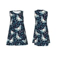 thumbnail image 7 of Yiaed Glowing Butterfly Print Women's Sleeveless Dress, Loose Fit Summer Dress, Casual Sleeveless Dress for Women, 7 of 7