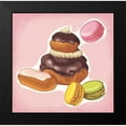 thumbnail image 2 of Cazenave, Maryline 20x20 Black Modern Framed Museum Art Print Titled - Religieuse et macarons, 2 of 5