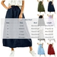 thumbnail image 3 of Miluxas Women's Cotton Linen Maxi Skirt Elastic Waist Drawstring A Line Casual Long Skirt with Pockets Loose Flowy Linen Skirt for Summer Daily Wear Red, 3 of 8