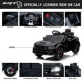 thumbnail image 3 of 12V Ride On Car, Dodge Charger Powered Electric Car with Battery Powered, Bluetooth, Remote Control, LED Light, Ride On Toy for Ages 3+ Kids, Black, 3 of 10