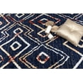 thumbnail image 6 of Furnish My Place Indoor Moroccan Geometric Print Rug with Jute Backing Runner - 2 ft. x 8 ft., Navy, Patterned, Area Rug for Living Room, Bedroom, Hallway, 6 of 8
