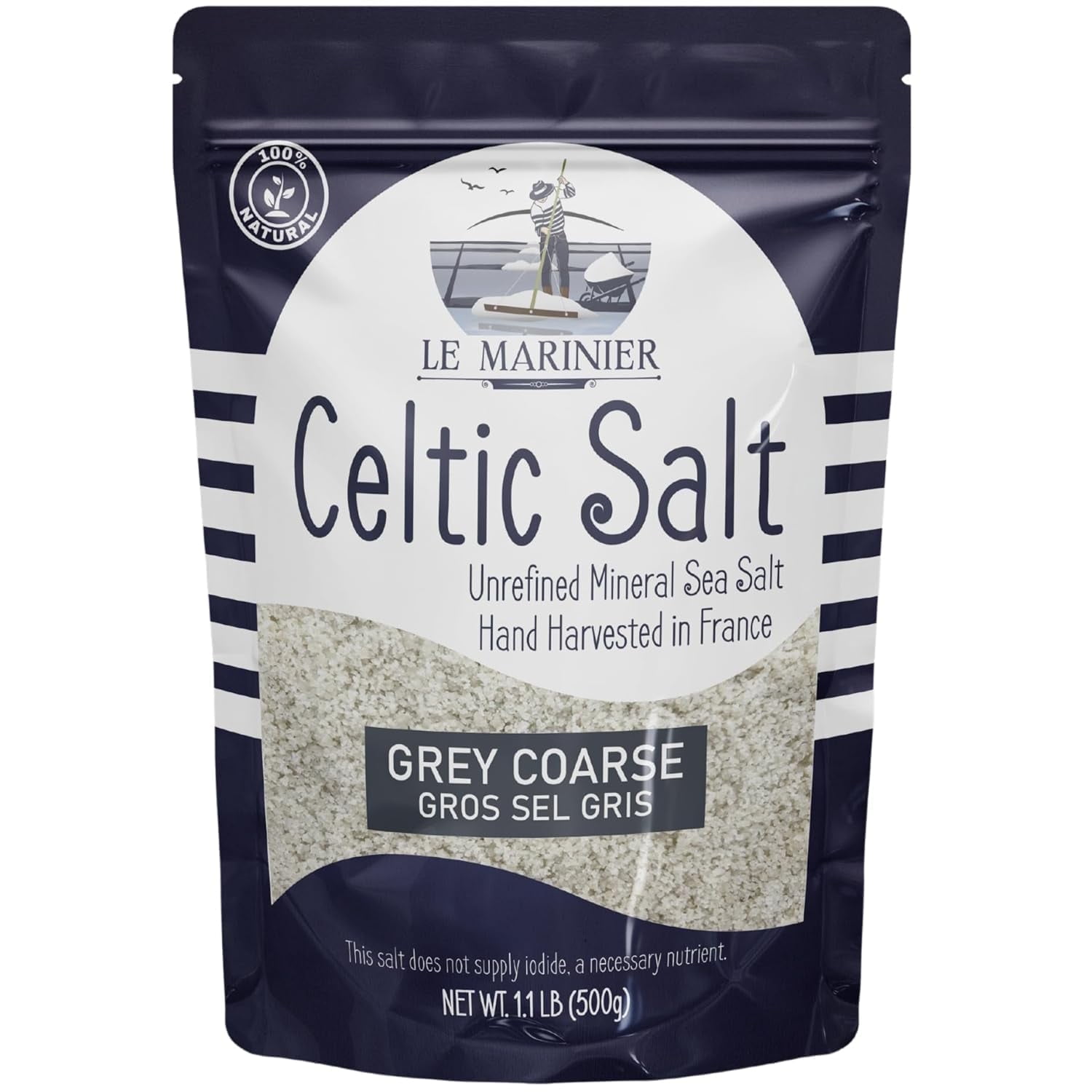 Le Marinier Celtic Sea Salt Extra Fine 1.1lb Unrefined Hand