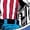 HEATHER ROYAL BLUE, variant on Captain America - Brooklyn - Women's Short Sleeve Graphic T-Shirt