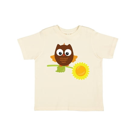 

Inktastic Owl with a Sunflower Gift Toddler Boy or Toddler Girl T-Shirt