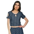 thumbnail image 2 of Moomaya Crop Top With Loose Palazzo Set For Women Printed Ethnic Clothing, 2 of 6
