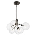 thumbnail image 5 of Meridian M100135NB 6-Light Chandelier in Natural Brass, 5 of 7