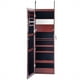 thumbnail image 3 of Costway Armario de Joyas Montado Pared Espejo Joyero Colgado Puerta con Luces LED Café, 3 of 10