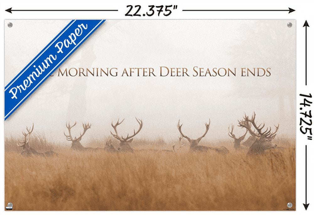 Hunting - The Day After Wall Poster with Push Pins, 14.725" x 22.375"