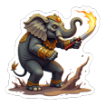 thumbnail image 4 of cartoon Elephant Stickers, Waterproof Elephant Sticker for Water Bottle Laptop Phone Cases Planner Skateboard Luggage Helmet Party Favor Decor, Ideal for Adults Teens Teacher Rewards, 4 of 9