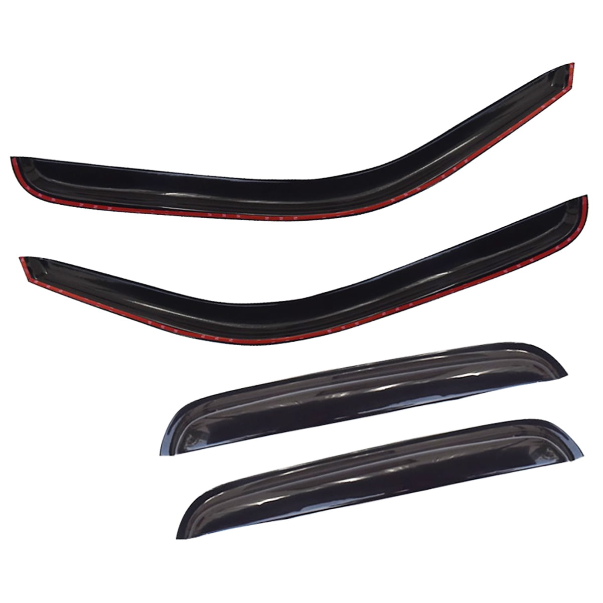 Fit for Chevrolet Silverado / GMC Sierra 1500 2500 3500 4-Door 1999-2007 Window Vent Visor Rain Deflector Sun Guard (4 Pcs)