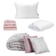 thumbnail image 1 of Edredón Doble Vista Individual Couzy + Sábanas Royal Rosa + Cubre colchón Cloud + Almohada Royal, 1 of 8