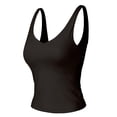 thumbnail image 5 of MixMatchy Women's Longline Wirefree Padded Bra Tank Top Fitness Workout Running Top Camisole, 5 of 7