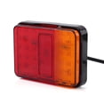 thumbnail image 3 of 2 luces traseras LED de 12 V y 30 LED, luz de advertencia para remolque, camión, barco, rojo y ámbar, 3 of 14