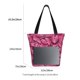 thumbnail image 3 of Fotbe Pink Butterfly Bolsa de Playa con Estampado, Bolsa de Hombro, Bolsa de Mano Espaciosa, Bolsa de Viaje Ligera, Bolsa de Compras Versátil, 3 of 6