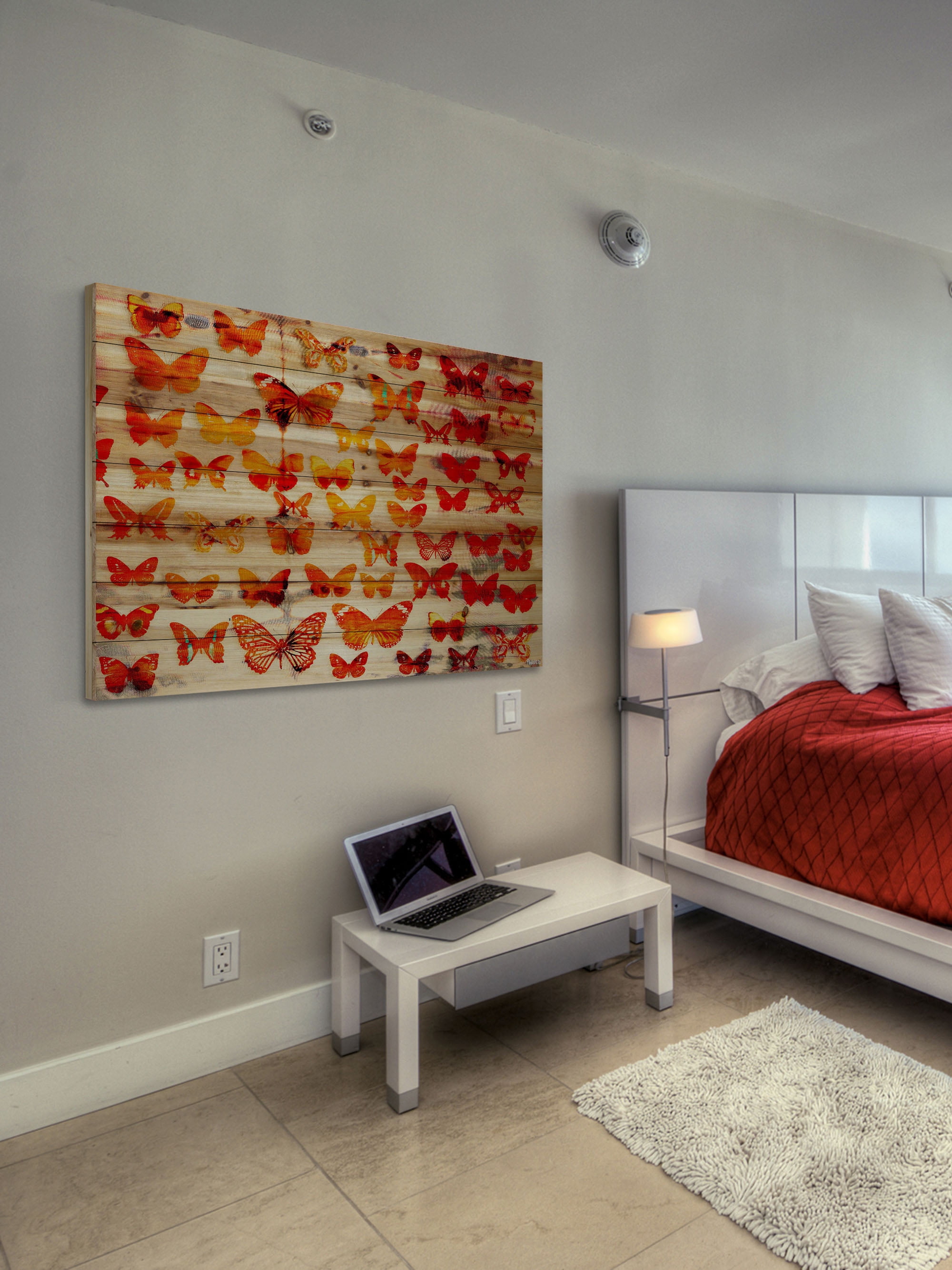 Parvez Taj Cheerful Pinewood Wall Art, 20" x 30"