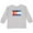 AC-Heather Grey, variant on Colorado Flag Distressed Look Boys or Girls Long Sleeve Toddler T-Shirt