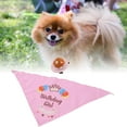 thumbnail image 4 of Gorro De Cumpleaños Para Cachorros, Pañuelo, Bufanda, Encantador, Elegante, Aspecto Realista, Suministros Para Fiestas De Cumpleaños Para Perros Para Cachorros ANGGREK Rosa, 4 of 8