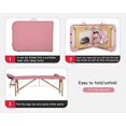 thumbnail image 6 of BestMassage Portable Massage Table, Massage Bed Spa, Bed 73” L 28” W Height Adjustable Massage Table with Bolsters Carry Case 2-Fold Portable Salon Bed (Pink), 6 of 7