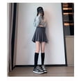 thumbnail image 4 of Falda Short Minifalda Plisada A Cuadros De Estilo Coreano, 4 of 8