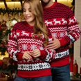 thumbnail image 2 of 2023 New Winter Mom Dad Kids Matching Knitting Sweaters Christmas Family Couples Jumpers Warm Thicken Casual Knitwear Xmas Look, 2 of 4