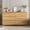 Oak+6 Drawers, variant on MONSLIPA 6 Drawer Dresser for Bedroom, Storage Organizer Chest of Drawers for Living Room Hallway Entryway, White