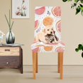 thumbnail image 4 of Yayeee 2 Pack Dining Chair Covers Stretch Parson Chairs Slipcovers Seat Protector, Citrus Slice, 4 of 6