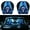 B#ghost face headrest covers, variant on Universal Elastic Car Headrest Covers 2 Pack, Ghost Face Auto Seat Protector with Upgraded Snug Fit, Soft Breathable Polyester Holiday Vehicle Interior Decor Accessories for Cars