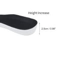 thumbnail image 2 of Unique Bargains 2 Pair Invisibility Height Increase Half Pad Shoe Inserts Black, White 0.98", 2 of 5