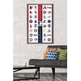 thumbnail image 2 of MLB League - Logos 23 Wall Poster, 22.375" x 34" Framed, 2 of 6