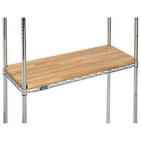 

TriGol 36 W x 14 D x 1 Thick Hardwood Deck Overlay for Wire Shelving
