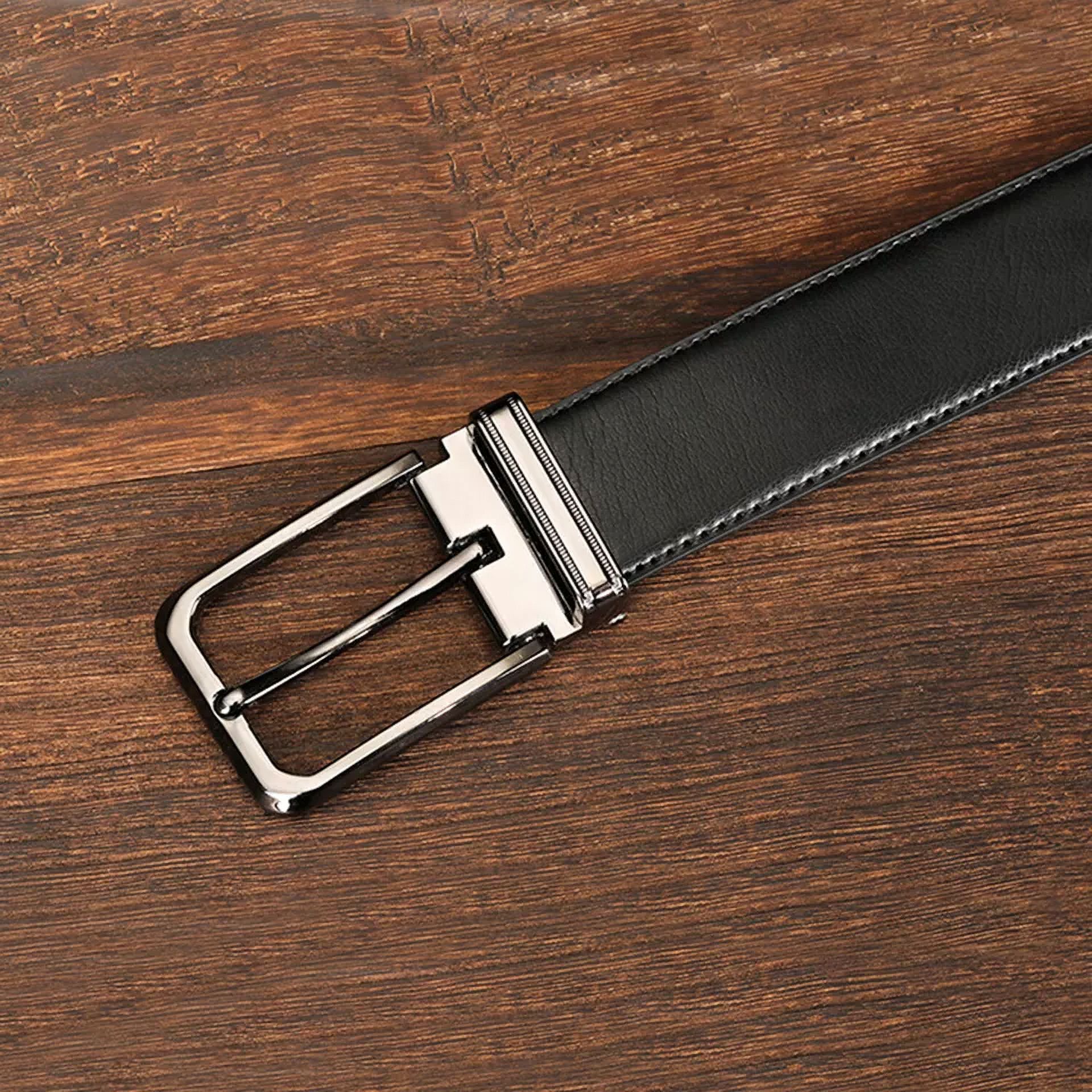 Full Grain Genuine Leather Men's Belt – 1 Inch Wide Casual Dress Jeans Belt (Unbranded)