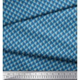 thumbnail image 2 of Soimoi Tissu Modal Satin Diagonal Imprimé au Mètre 42 Pouces de Large, 2 of 5