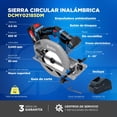 thumbnail image 4 of Sierra Circular Industrial 20v. 7-1/4 Dongcheng 1 Bat 4.0 Ah azul Estándar, 4 of 8