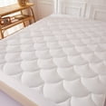 thumbnail image 5 of CozyBox Premium Mattress Pad Cover Fitted with 18" Deep Pockets - Quality Luxury Material Quilted Mattress Topper Bed Protection - Twin, TwinXL, Full, Queen, King, Cal-King (Stretches to 18 Inches), 5 of 10