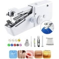 thumbnail image 1 of Máquina de coser portátil de mano, mini máquina de coser práctica, máquina de coser eléctrica de mano, ropa de tela de puntada práctica rápida, ropa para niños, ropa para mascotas, bricolaje, hogar/u Namotu WRMH-999, 1 of 7