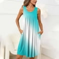 thumbnail image 3 of dazeni Women's Nightgown 2025 Trendy Tie Dye Sleeveless Nightshirt Crew Neck Chemise Sleep Dress Soft Night Dress Loose Sleepwear with Pockets, 3 of 7