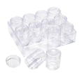 thumbnail image 2 of 4 Set Plastic Bead Storage Containers Rectangle Clear 16x12.2x5.5cm Capacity: 20ml(0.67 fl. oz) 12pcs/Set, 2 of 7